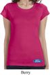 Ladies Ford Shirt Ford Oval Bottom Print Longer Length Tee T-Shirt