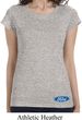 Ladies Ford Shirt Ford Oval Bottom Print Longer Length Tee T-Shirt