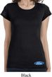 Ladies Ford Shirt Ford Oval Bottom Print Longer Length Tee T-Shirt
