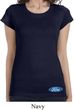 Ladies Ford Shirt Ford Oval Bottom Print Longer Length Tee T-Shirt