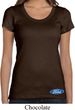 Ladies Ford Shirt Ford Oval Bottom Print Scoop Neck Tee T-Shirt