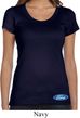 Ladies Ford Shirt Ford Oval Bottom Print Scoop Neck Tee T-Shirt