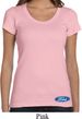 Ladies Ford Shirt Ford Oval Bottom Print Scoop Neck Tee T-Shirt