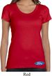 Ladies Ford Shirt Ford Oval Bottom Print Scoop Neck Tee T-Shirt
