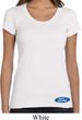 Ladies Ford Shirt Ford Oval Bottom Print Scoop Neck Tee T-Shirt