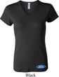 Ladies Ford Shirt Ford Oval Bottom Print V-neck Tee T-Shirt