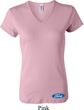 Ladies Ford Shirt Ford Oval Bottom Print V-neck Tee T-Shirt