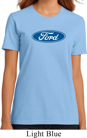 Ladies Ford Shirt Ford Oval Organic Tee T-Shirt