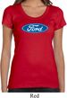 Ladies Ford Shirt Ford Oval Scoop Neck Tee T-Shirt