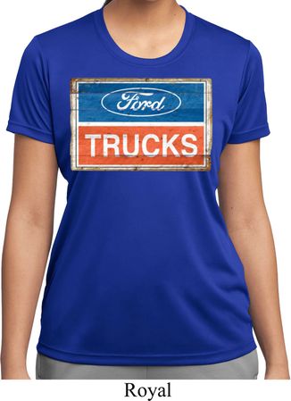 Ladies Ford Shirt Ford Trucks Logo Moisture Wicking Tee T-Shirt