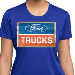 Ladies Ford Shirt Ford Trucks Logo Moisture Wicking Tee T-Shirt
