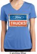 Ladies Ford Shirt Ford Trucks Logo Moisture Wicking V-neck Tee T-Shirt
