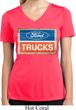 Ladies Ford Shirt Ford Trucks Logo Moisture Wicking V-neck Tee T-Shirt