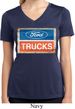 Ladies Ford Shirt Ford Trucks Logo Moisture Wicking V-neck Tee T-Shirt
