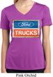 Ladies Ford Shirt Ford Trucks Logo Moisture Wicking V-neck Tee T-Shirt