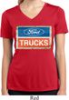 Ladies Ford Shirt Ford Trucks Logo Moisture Wicking V-neck Tee T-Shirt