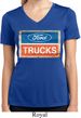 Ladies Ford Shirt Ford Trucks Logo Moisture Wicking V-neck Tee T-Shirt