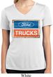 Ladies Ford Shirt Ford Trucks Logo Moisture Wicking V-neck Tee T-Shirt