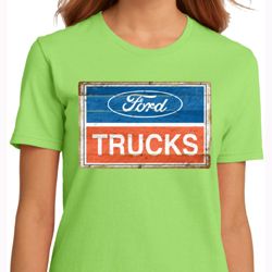 Ladies Ford Shirt Ford Trucks Logo Organic Tee T-Shirt