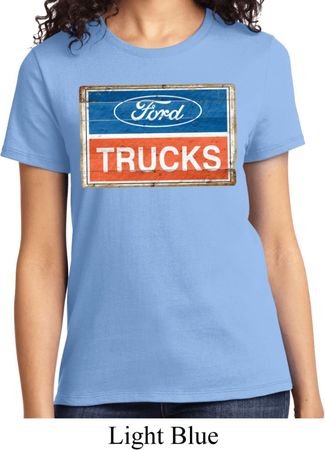 Ladies Ford Shirt Ford Trucks Logo Tee T-Shirt