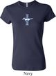 Ladies Ford Shirt Legend Lives Crest Small Print Crewneck Tee T-Shirt
