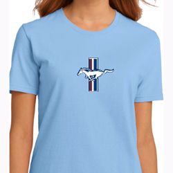 Ladies Ford Shirt Legend Lives Crest Small Print Organic Tee T-Shirt Ladies Ford Shirt Legend Lives Crest Small Print Organic Tee T-Shirt