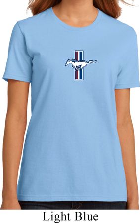 Ladies Ford Shirt Legend Lives Crest Small Print Organic Tee T-Shirt