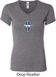 Ladies Ford Shirt Legend Lives Crest Small Print V-neck Tee T-Shirt