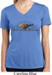 Ladies Ford Shirt Make It My Mustang Moisture Wicking V-neck Shirt