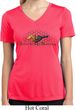 Ladies Ford Shirt Make It My Mustang Moisture Wicking V-neck Shirt