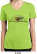 Ladies Ford Shirt Make It My Mustang Moisture Wicking V-neck Shirt