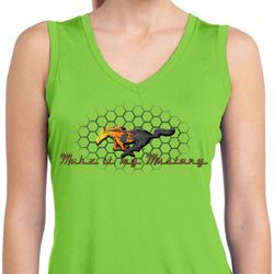 Ladies Ford Shirt Make It My Mustang Sleeveless Moisture Wicking Shirt
