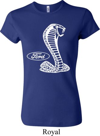 Ladies Ford Shirt Mustang Cobra Crewneck Shirt