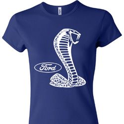 Ladies Ford Shirt Mustang Cobra Crewneck Shirt Ladies Ford Shirt Mustang Cobra Crewneck Shirt