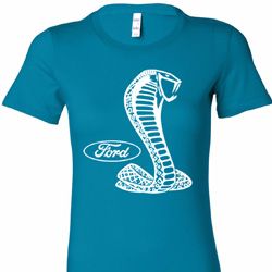 Ladies Ford Shirt Mustang Cobra Longer Length Shirt Ladies Ford Shirt Mustang Cobra Longer Length Shirt
