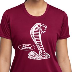 Ladies Ford Shirt Mustang Cobra Moisture Wicking Shirt Ladies Ford Shirt Mustang Cobra Moisture Wicking Shirt