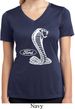 Ladies Ford Shirt Mustang Cobra Moisture Wicking V-neck Shirt