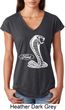 Ladies Ford Shirt Mustang Cobra Tri Blend V-Neck Shirt