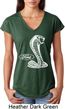 Ladies Ford Shirt Mustang Cobra Tri Blend V-Neck Shirt