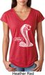 Ladies Ford Shirt Mustang Cobra Tri Blend V-Neck Shirt