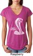 Ladies Ford Shirt Mustang Cobra Tri Blend V-Neck Shirt