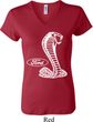 Ladies Ford Shirt Mustang Cobra V-neck Shirt