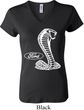 Ladies Ford Shirt Mustang Cobra V-neck Shirt