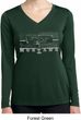 Ladies Ford Shirt Mustang Honeycomb Grille Dry Wicking Long Sleeve