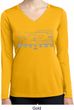 Ladies Ford Shirt Mustang Honeycomb Grille Dry Wicking Long Sleeve
