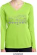 Ladies Ford Shirt Mustang Honeycomb Grille Dry Wicking Long Sleeve