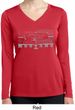 Ladies Ford Shirt Mustang Honeycomb Grille Dry Wicking Long Sleeve