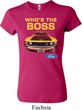 Ladies Ford Shirt Mustang Who's The Boss Crewneck Shirt