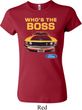 Ladies Ford Shirt Mustang Who's The Boss Crewneck Shirt