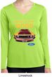Ladies Ford Shirt Mustang Who's The Boss Dry Wicking Long Sleeve Shirt